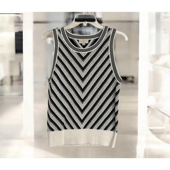 LOFT Outlet Chevron Knit Tank Top – Size M | NEW - Picture 1 of 6